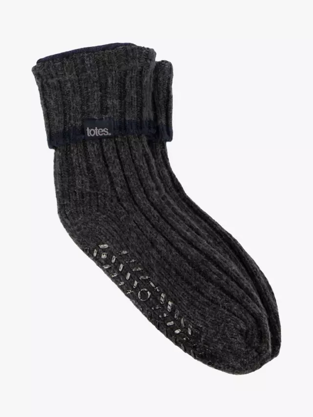 

Носки totes Chunky Crop Slipper, серый