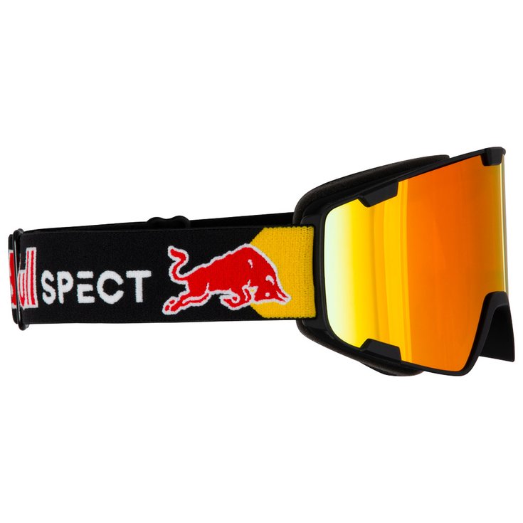 

Горнолыжные очки Park матовые черные оранжево-красные зеркальные Red Bull Spect
