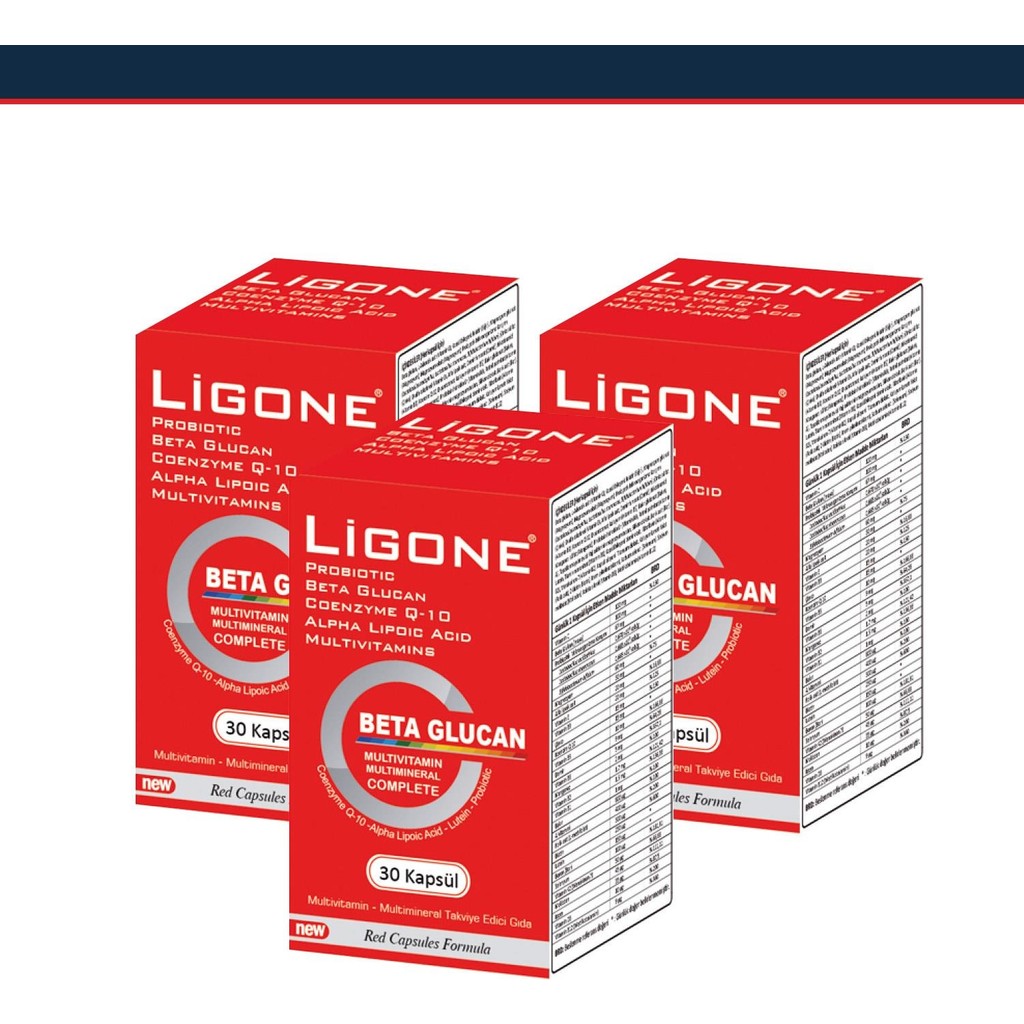 

Добавка Newdrog Ligone Beta Glucan, 3 упаковки по 30 капсул