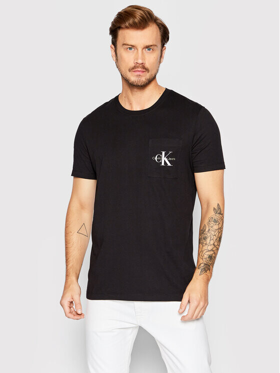

Футболка узкого кроя Calvin Klein, черный