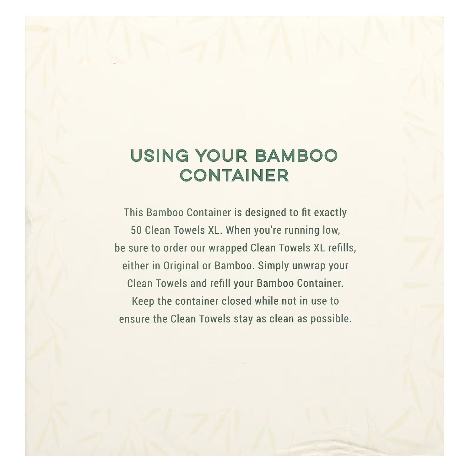 Полотенца Clean Skin Club Luxe Bamboo Box XL в контейнерее с крышкой, 50 штук — фото 3