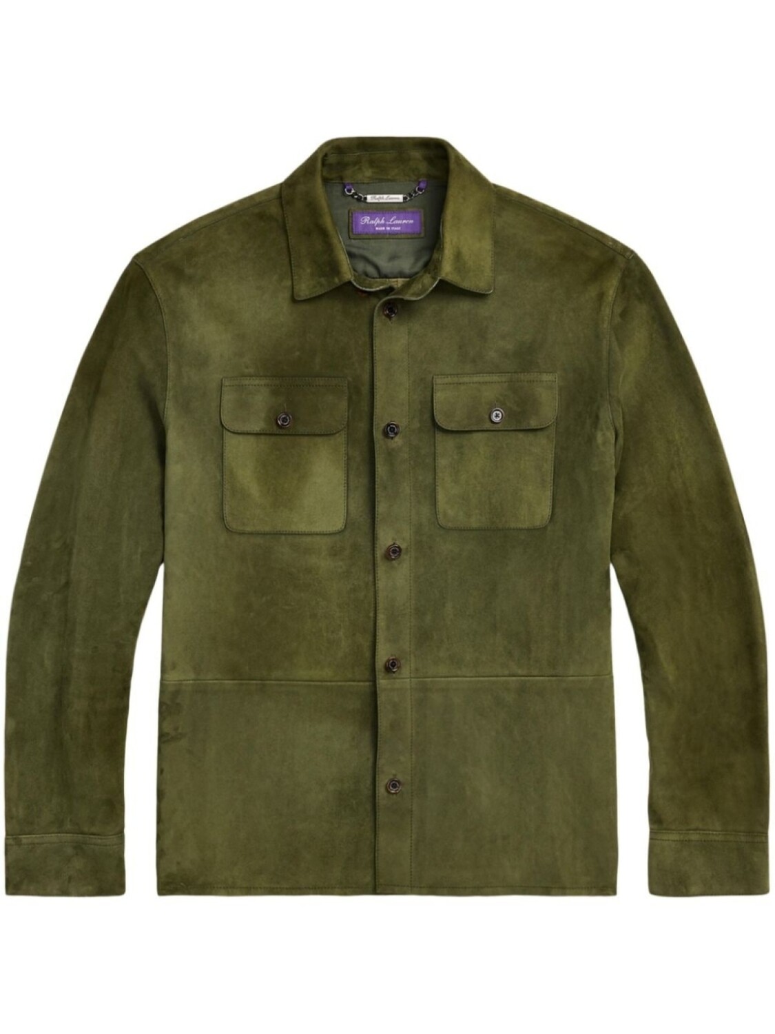 

Ralph Lauren Purple Label замшевая куртка-рубашка, зеленый