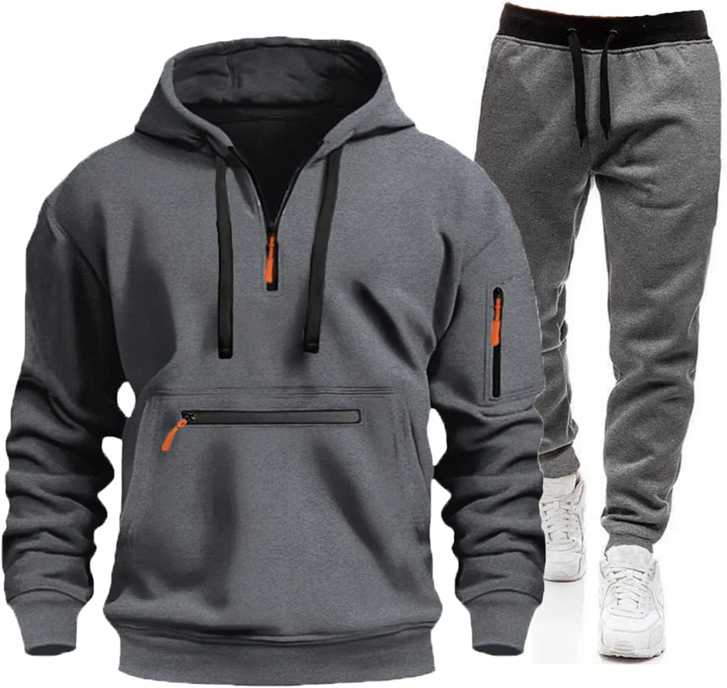 Спортивный костюм с молнией, Dark Gray