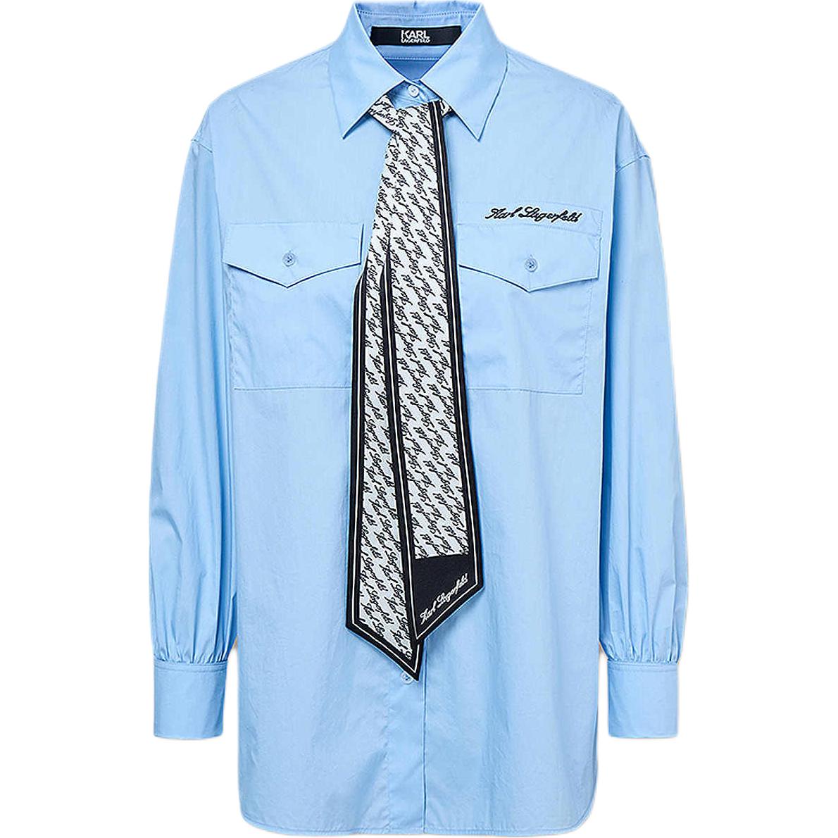

Рубашка KARL LAGERFELD FW25 женская KARL LAGERFELD / Karl Lagerfeld Jeans, синий