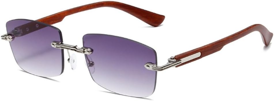 

Солнцезащитные очки UV400 с защитой от ультрафиолета - без оправы, прозрачные, с градиентом цвета "океан", в стиле панк, для женщин и мужчин, для бега и активного отдыха UYPTK, Silver Gray Gradient