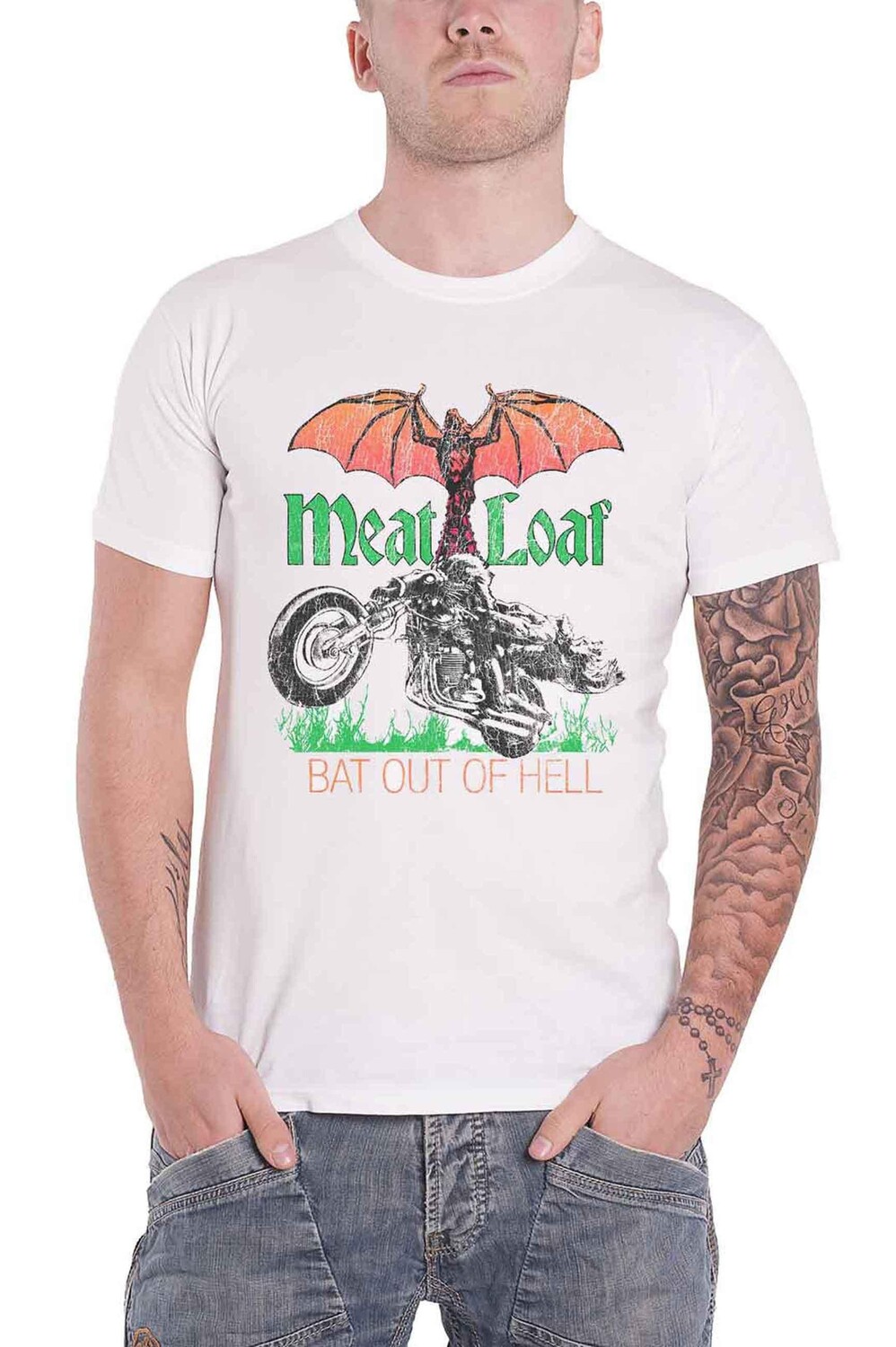 

Футболка «Летучая мышь из ада» Meatloaf, белый