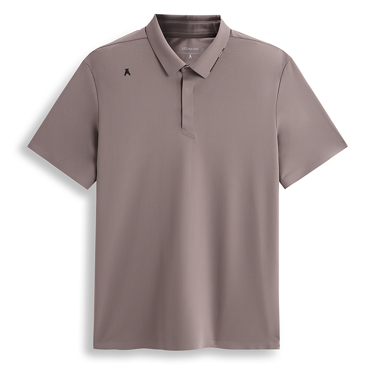 

PEACEBIRD MEN Футболка-поло мужская Dove Gray Purple 1 с воротником-поло умеренного прямого кроя
