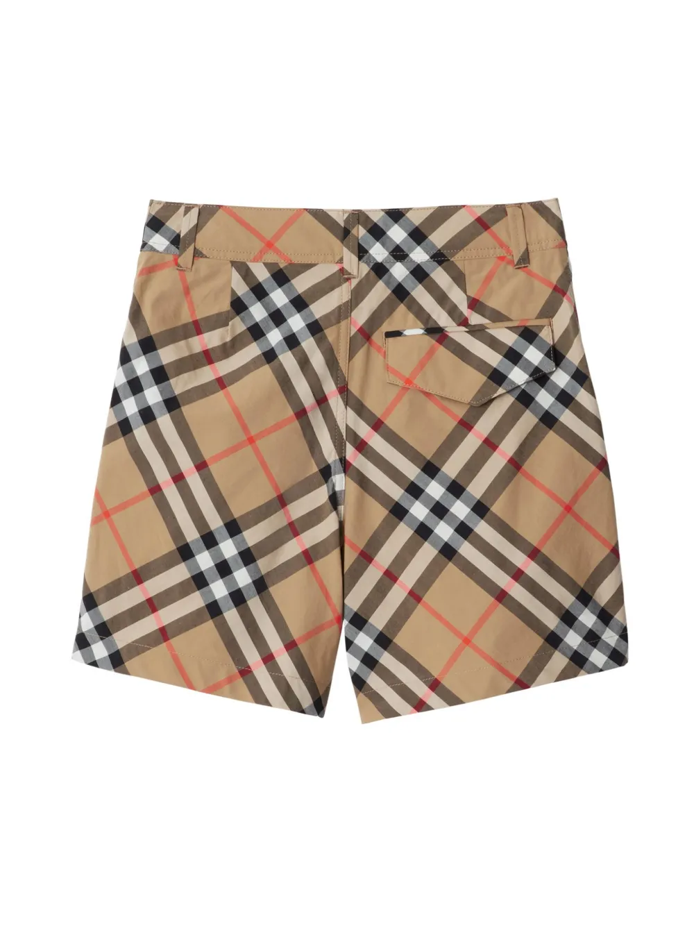 Шорты в клетку Vintage Check BURBERRY KIDS, нейтральный — фото 2
