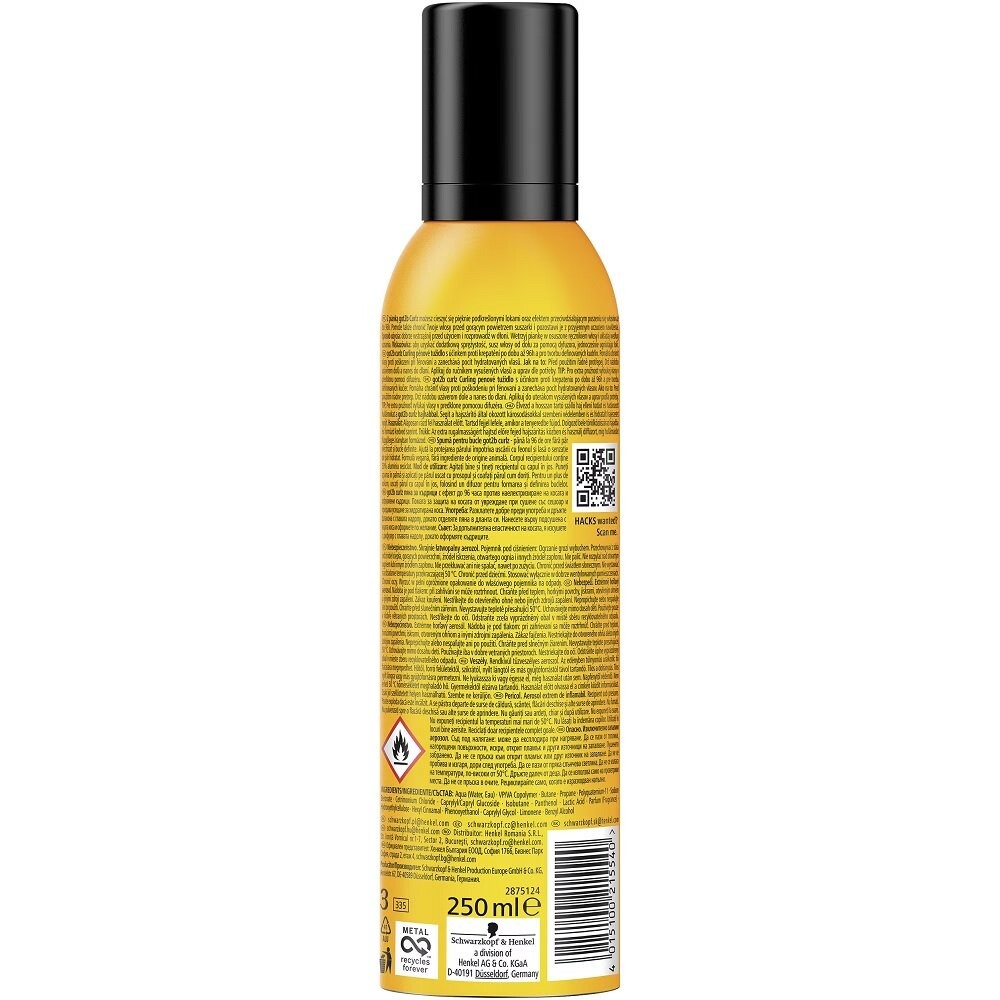 

Got2B, Curlz Curling Mousse, мусс для вьющихся волос, 250 мл