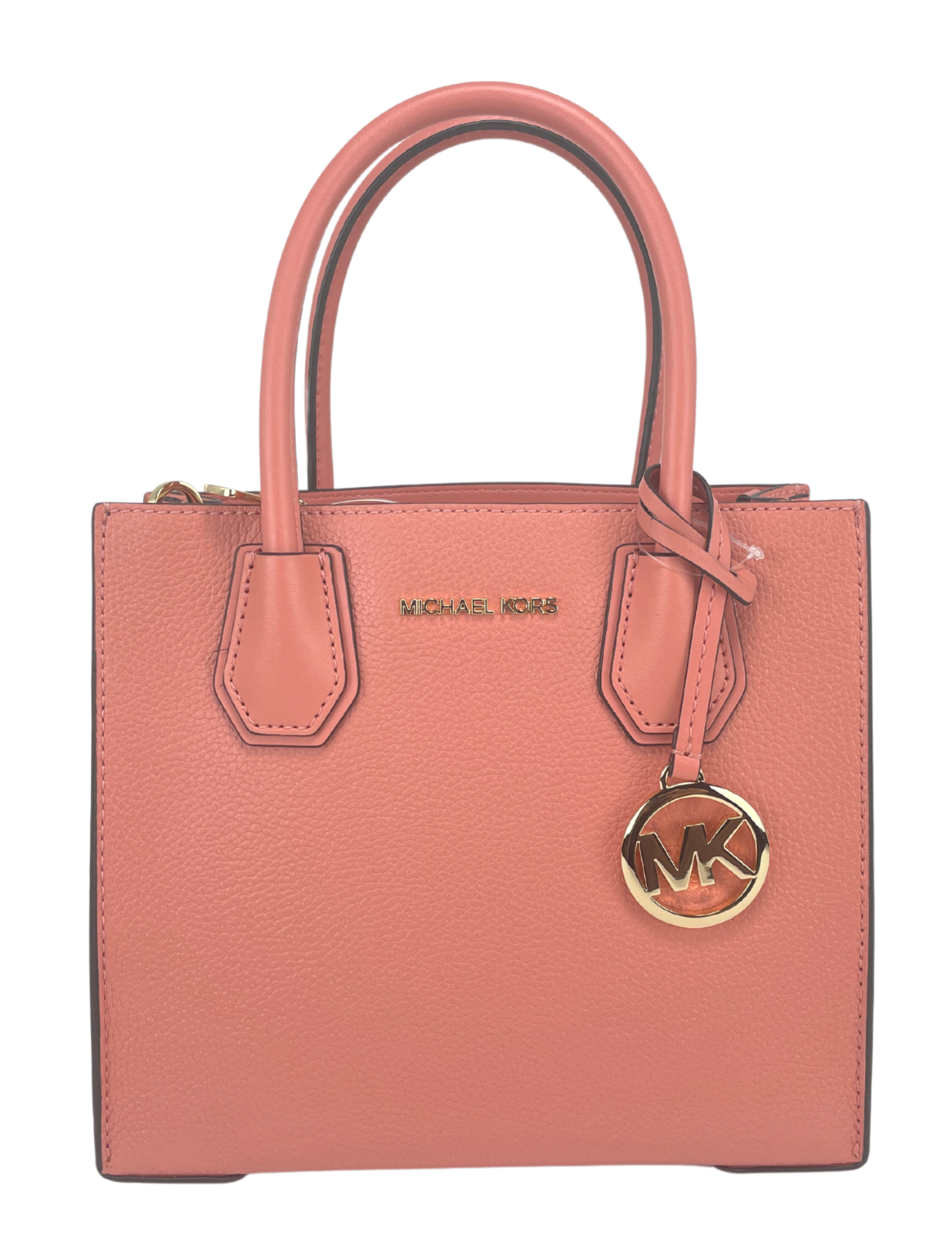 

Сумка-мессенджер через плечо Mercer Medium Sherbet Pebble Leather Michael Kors