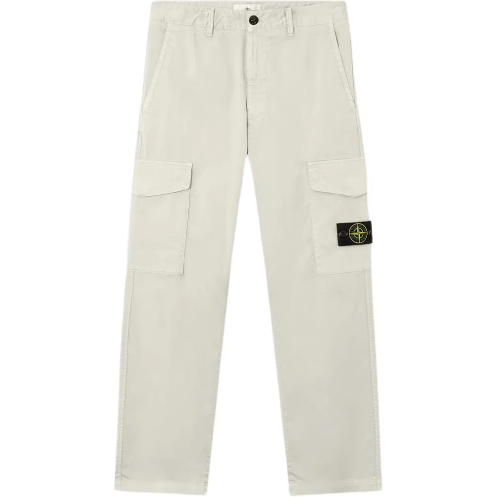 Брюки с логотипом и накладным карманом STONE ISLAND, Dusty Gray