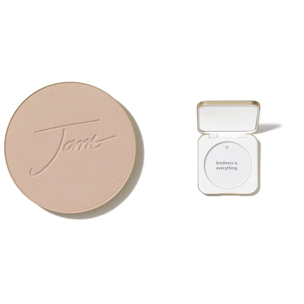 Набор многоразовых компактных пудр Jane Iredale PurePressed Base Mineral Foundation | Полуматовая прессованная пудра с SPF | Без талька, веганский продукт, не тестируется на животных, Honey Bronze