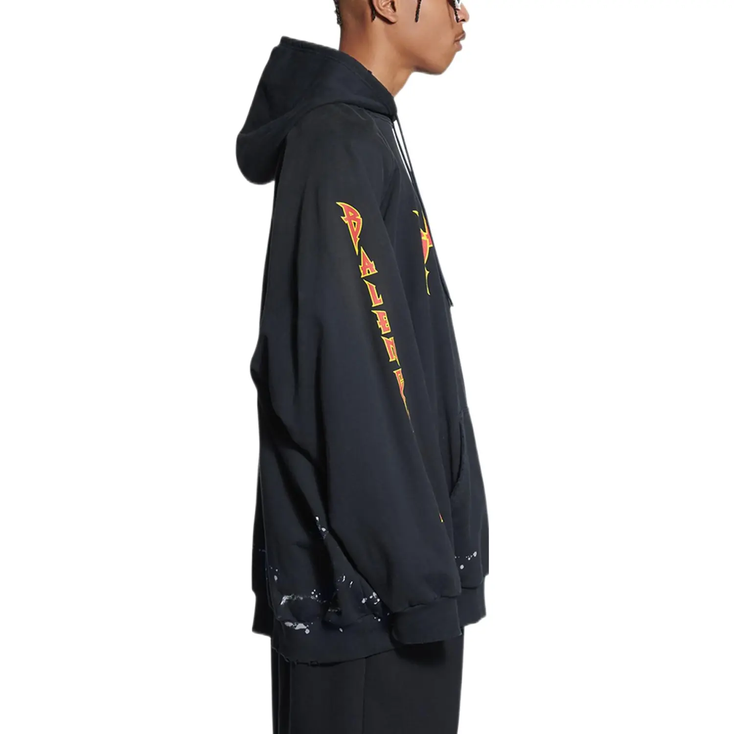 Толстовка мужская Balenciaga Oversized, черный — фото 4