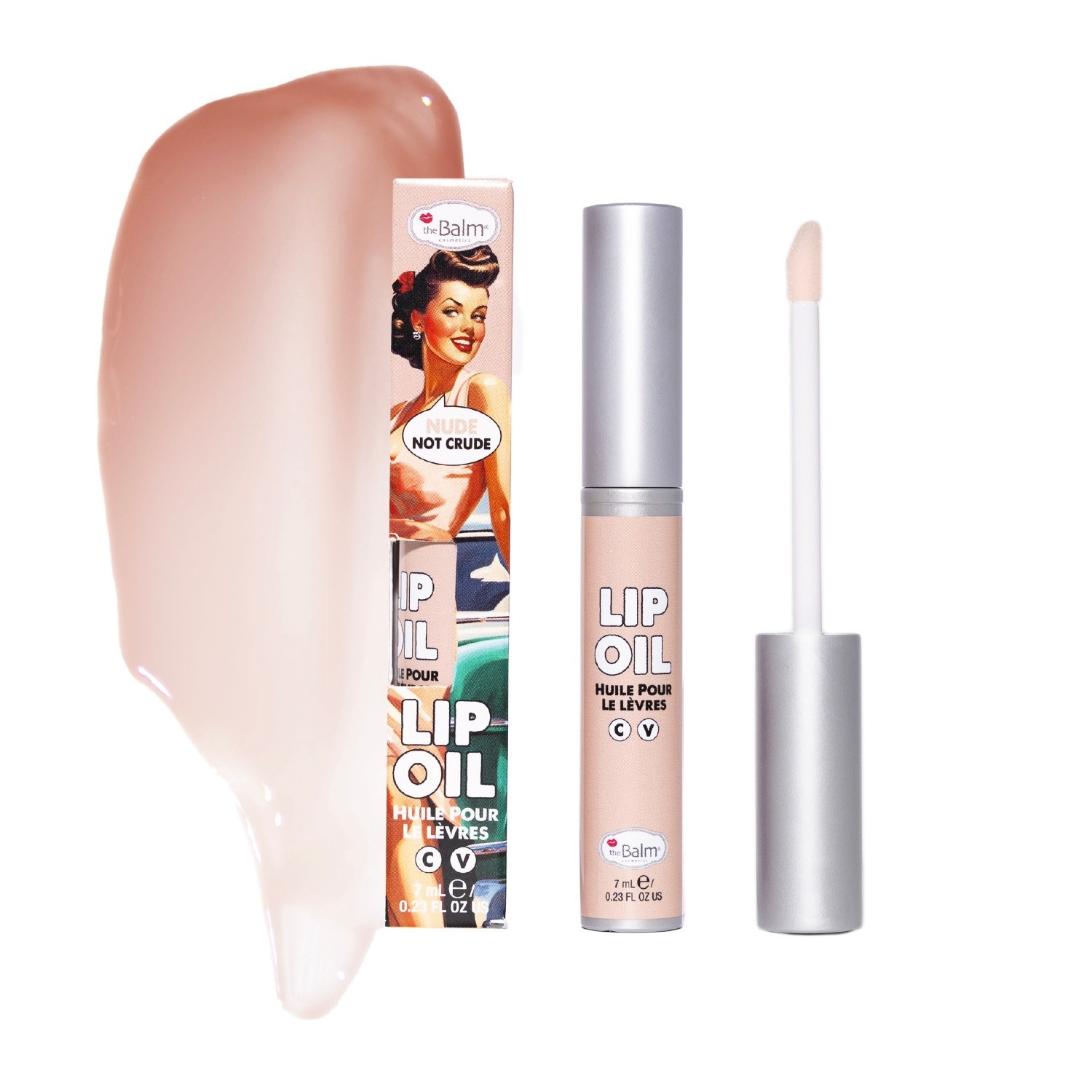 

Масло для губ lip oil Thebalm, nude not crude, объем 7.4 мл