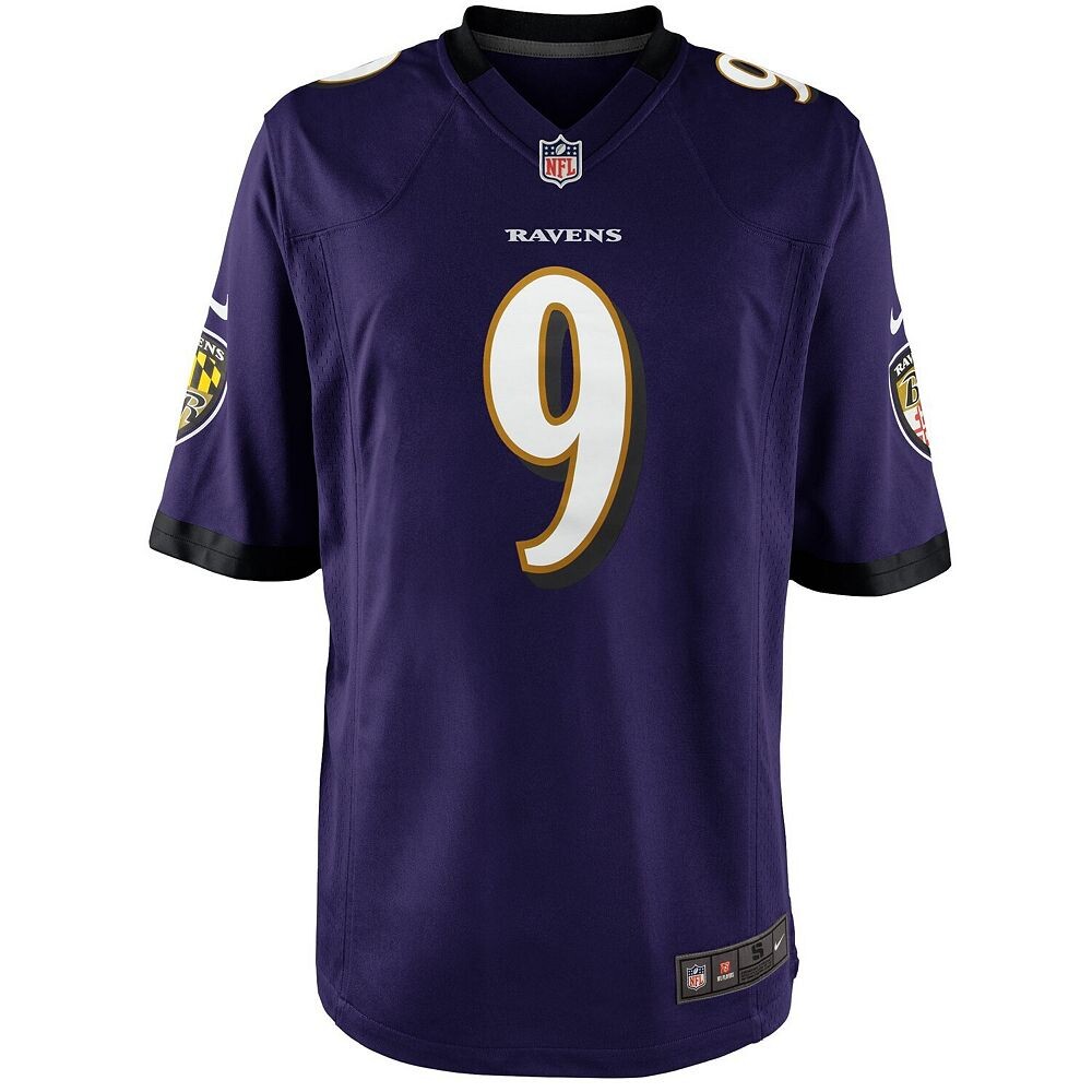Молодежная футболка Nike Justin Tucker Purple Baltimore Ravens Team Color Game, цвет Rav Purple — фото 3