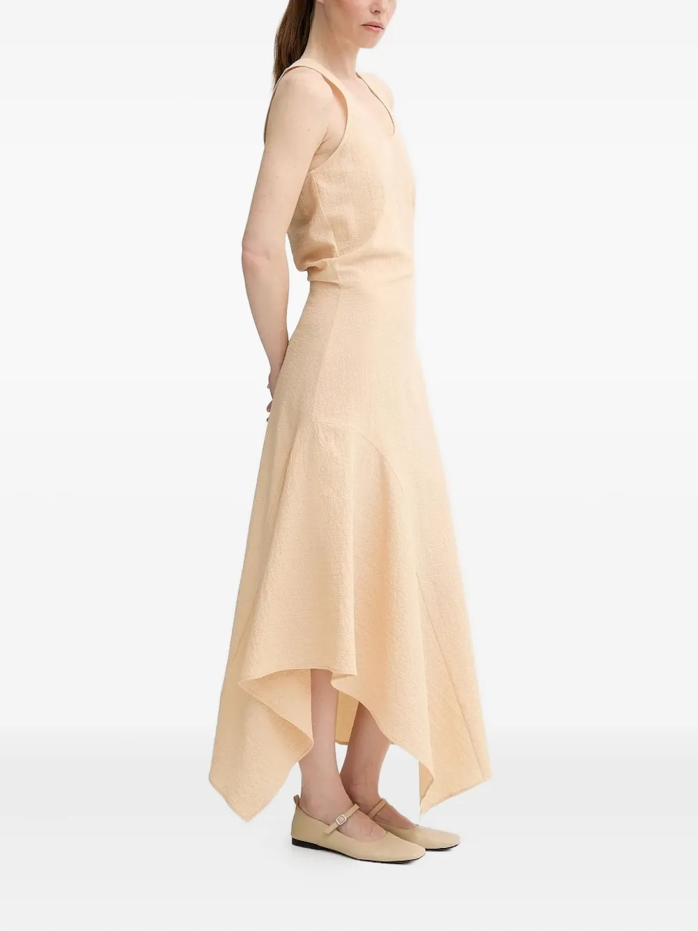 

Платье асимметричного кроя с U-образным вырезом Aeron, нейтральный