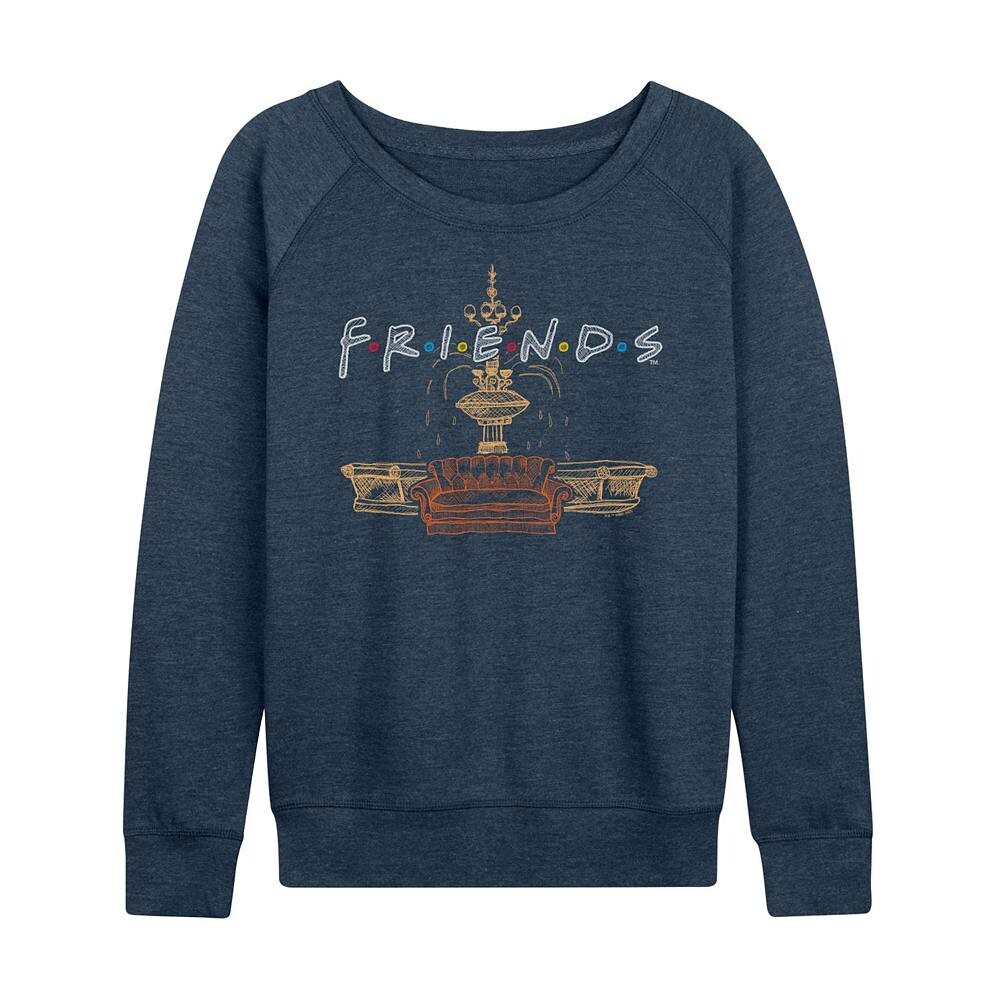 

Женский комплект Friends Couch Fountain, легкий свитшот из френч терри Licensed Character, цвет Heather Indigo