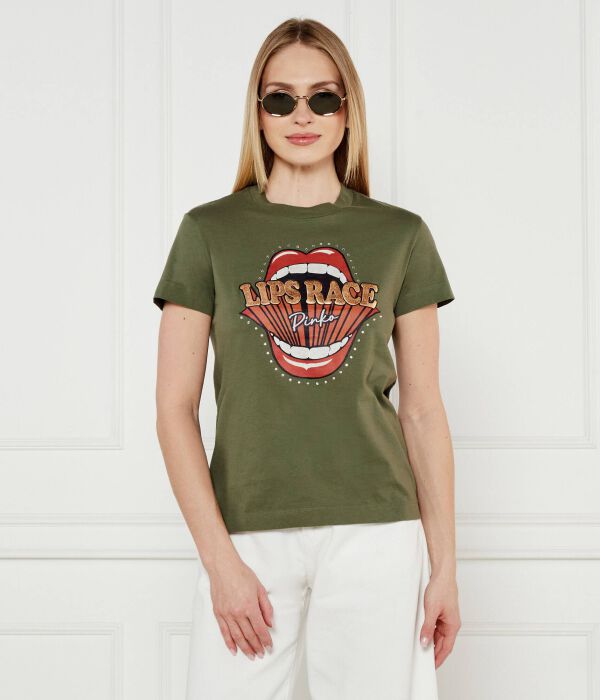 

Футболка трапани губы гонка Regular fit Pinko, серый