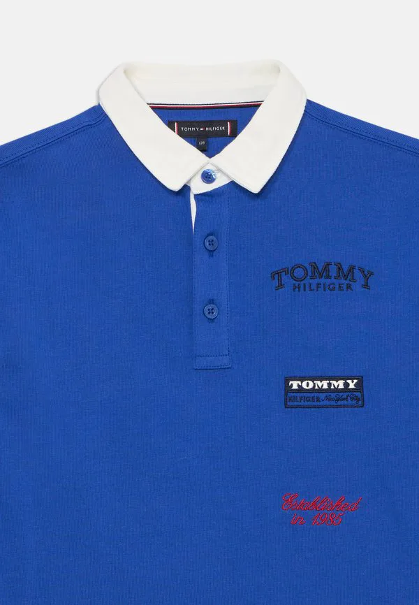 Футболка-Поло с длинными рукавами и вышитым логотипом. Tommy Hilfiger, Majesty Blue — фото 3