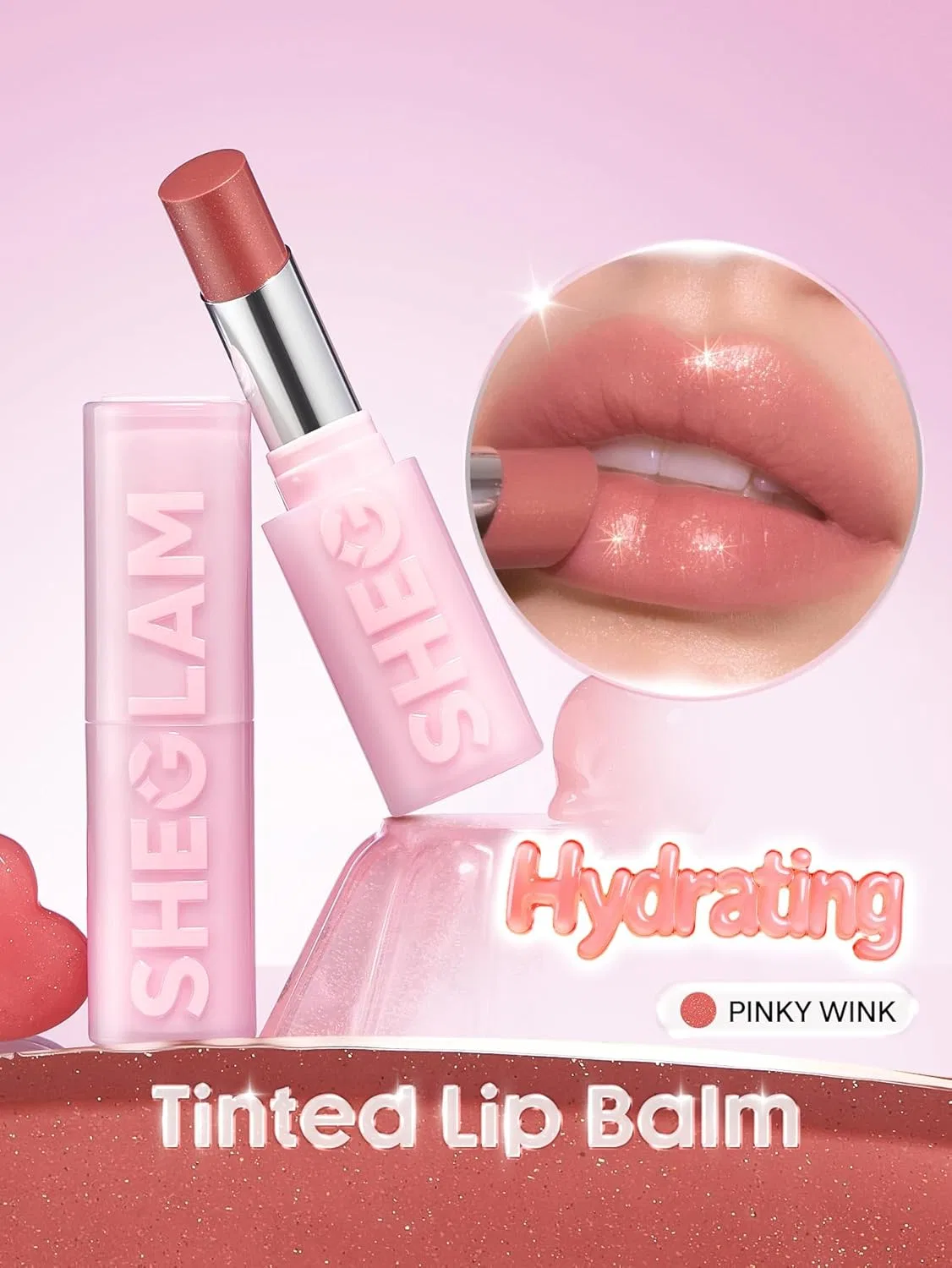 Бальзам для губ SHEGLAM Silk Slip Lip Oil Balm 3 г оттенок 107 Pinky Wink — фото 2