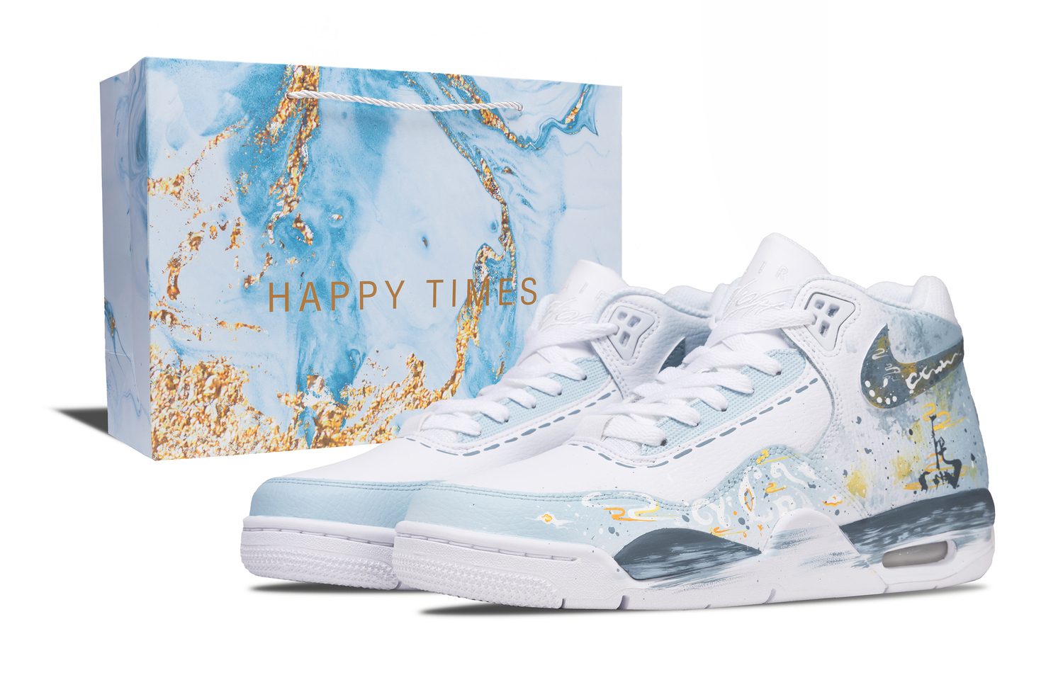 

Flight Legacy Year Of The Horse, Auspicious Clouds Cushioning, Wear Resistant Mid top Vintage Basketball Shoes Nike, dodger синий