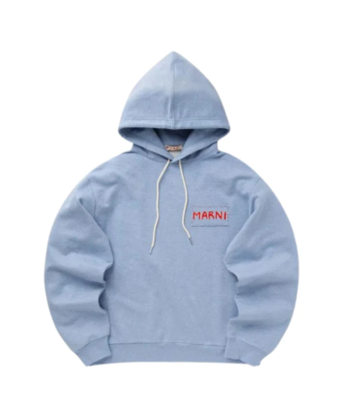 

Морская толстовка с капюшоном Marni, синий