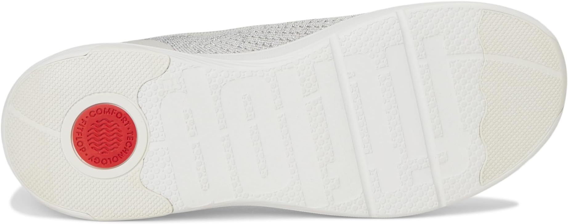Кроссовки FitFlop Super-Q Knit Slip-Ons, цвет Arctic Grey/Silver — фото 3