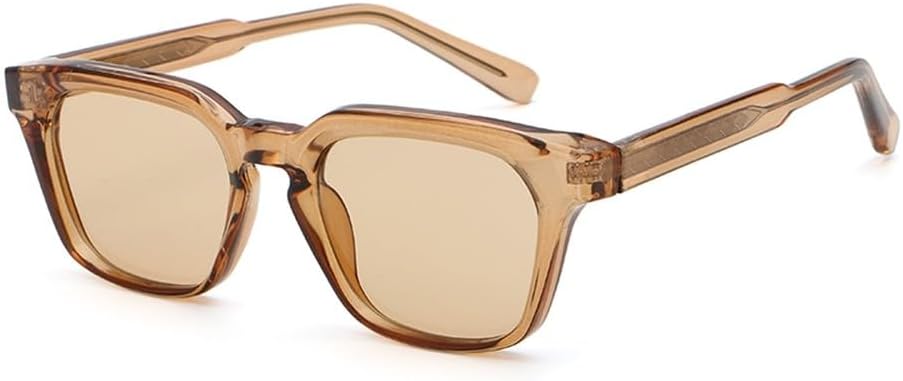 

модные солнцезащитные очки для мужчин из ацетата, унисекс, квадратные солнцезащитные очки для женщин, мужские, с леопардовым принтом, зеленые, летний стиль, дамские WNCKSQ, Light Brown