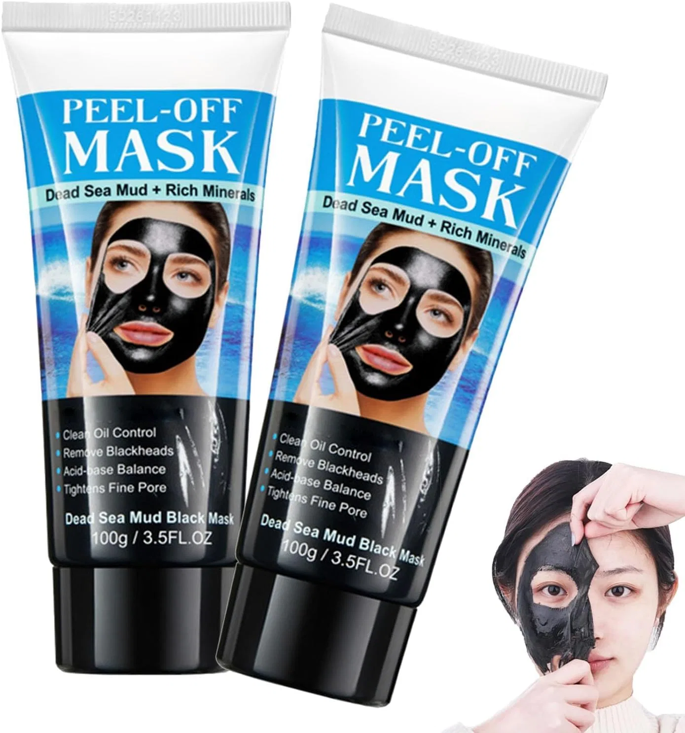 Маска для лица — Пленка очищающая Dead Sea Mud Black Mask, 100 мл