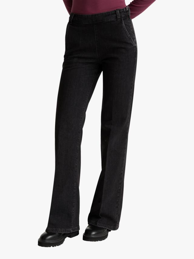 

Средние джинсы-клёш с эластичной тканью Benetton, Black