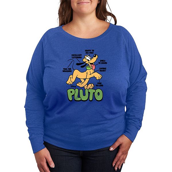 

Plus size футболка с длинным рукавом Pluto Diagram French Terry Disney, Heather Royal Blue, Синий, Plus size футболка с длинным рукавом Pluto Diagram French Terry Disney, Heather Royal Blue