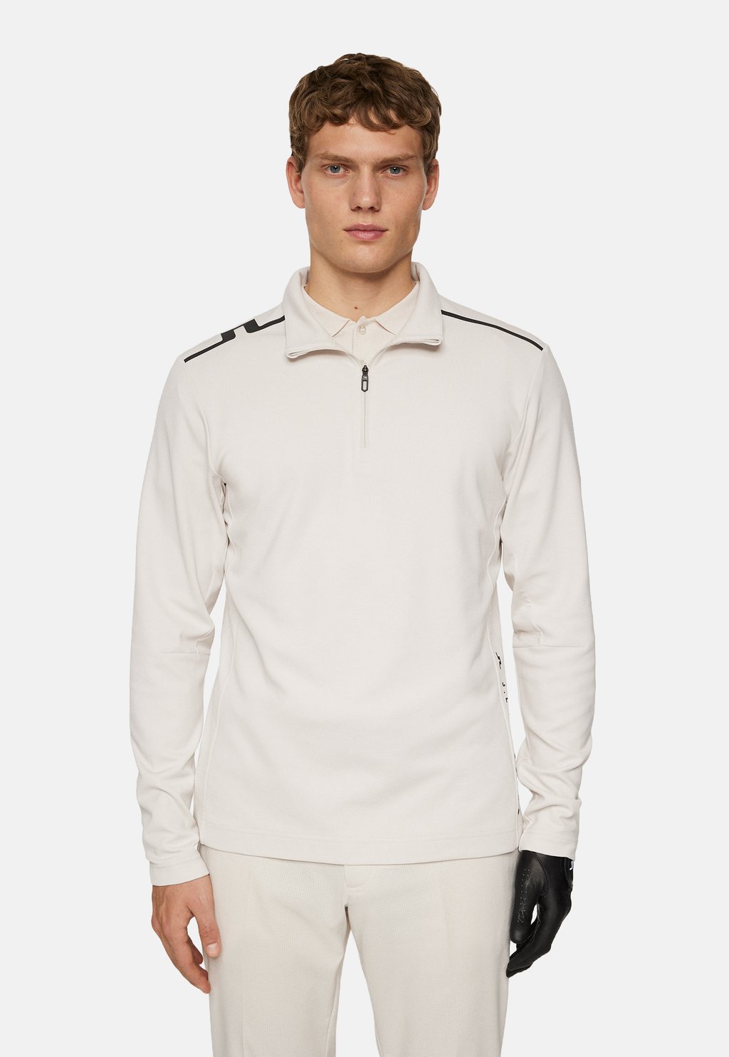 

Лонгслив LEON QUARTER ZIP MID LAYER J.LINDEBERG Sports, серый