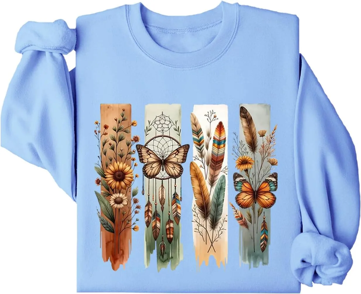 

Бохо худи с принтом диких цветов