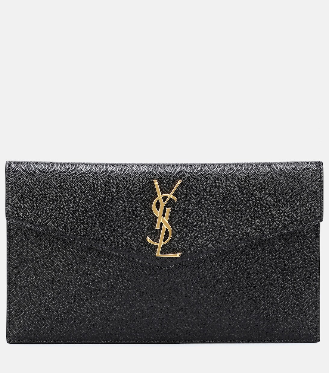 

Кожаный клатч Uptown Saint Laurent, черный