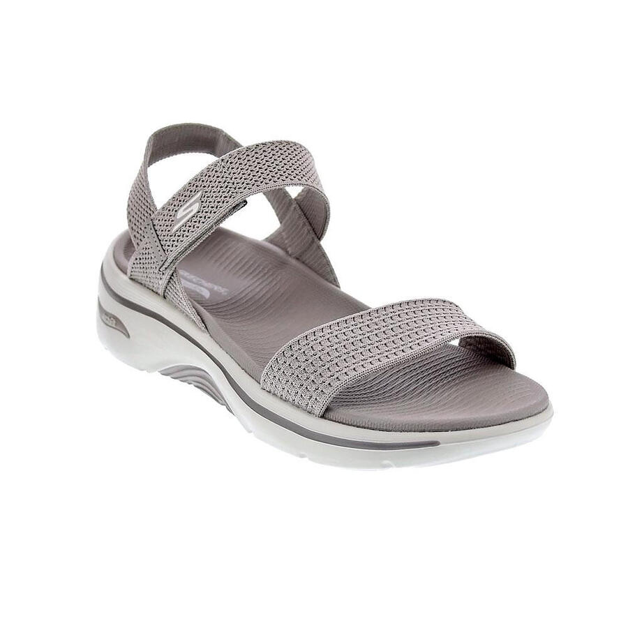САНДАЛИИ Ergonomica ЖЕНСКИЕ Сандалии Skechers Go Walk Arch Fit Серо-коричневые — фото 4