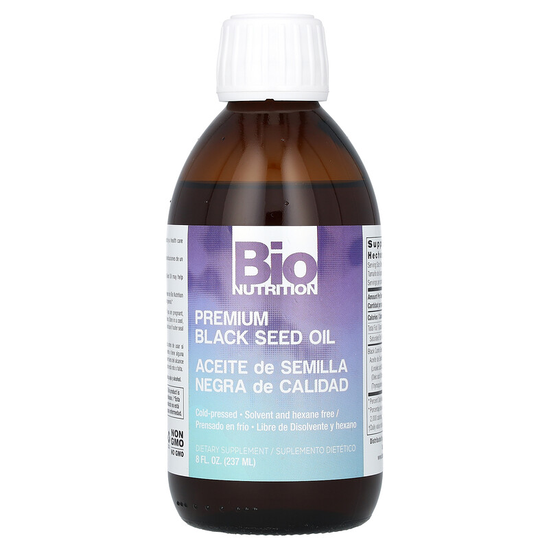 

Bio Nutrition, Масло черного тмина премиального качества, 5 г, 237 мл (8 жидк. Унций)
