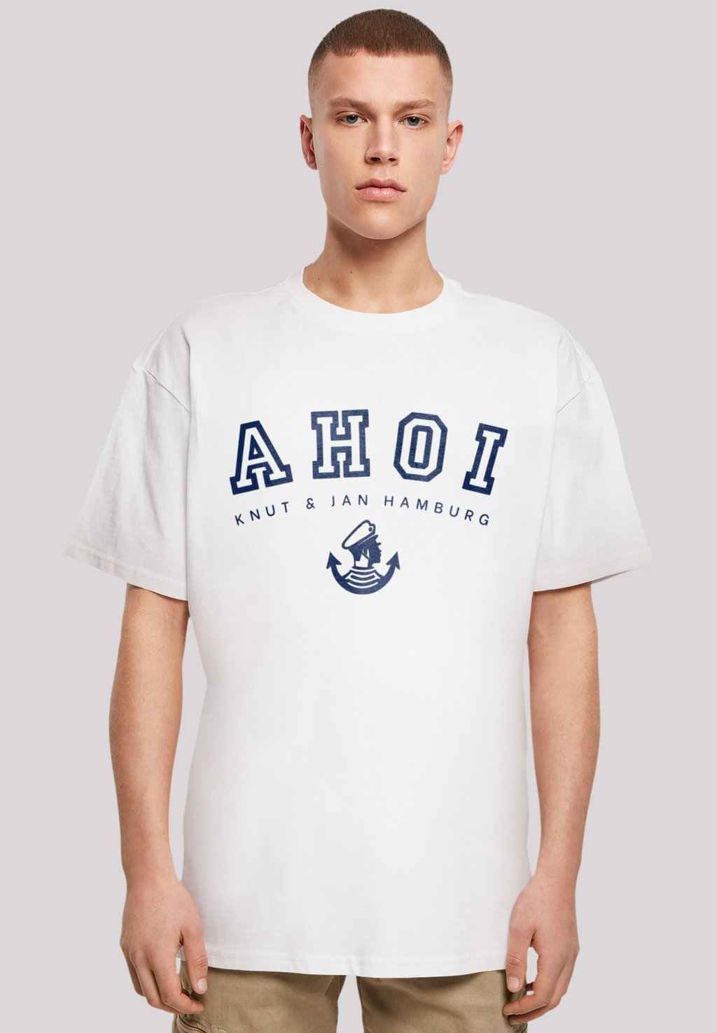 

Футболка с принтом AHOI KNUT & JAN HAMBURG F4NT4STIC, белый