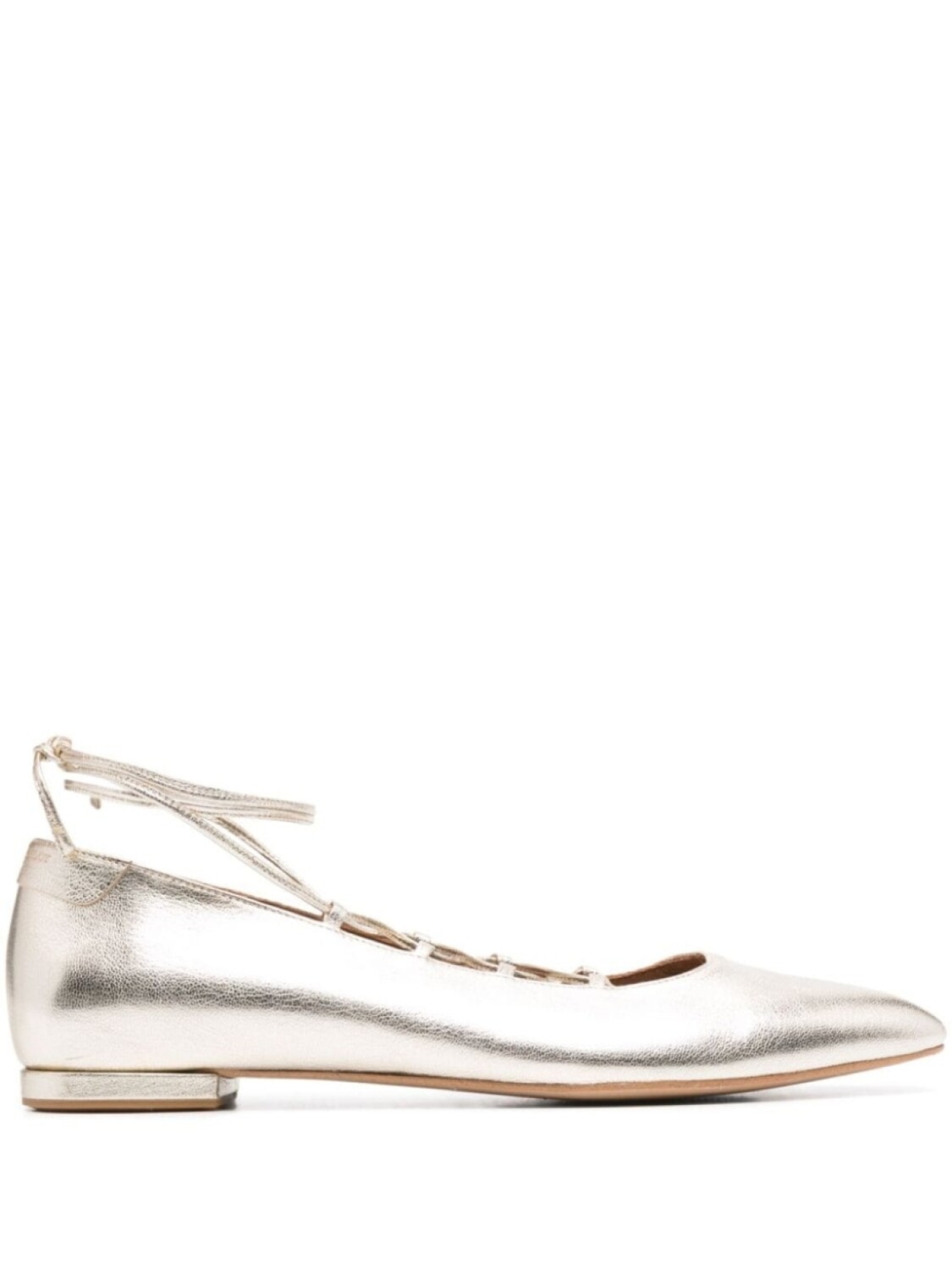 

Claudie Pierlot балетки с эффектом металлик, золотистый