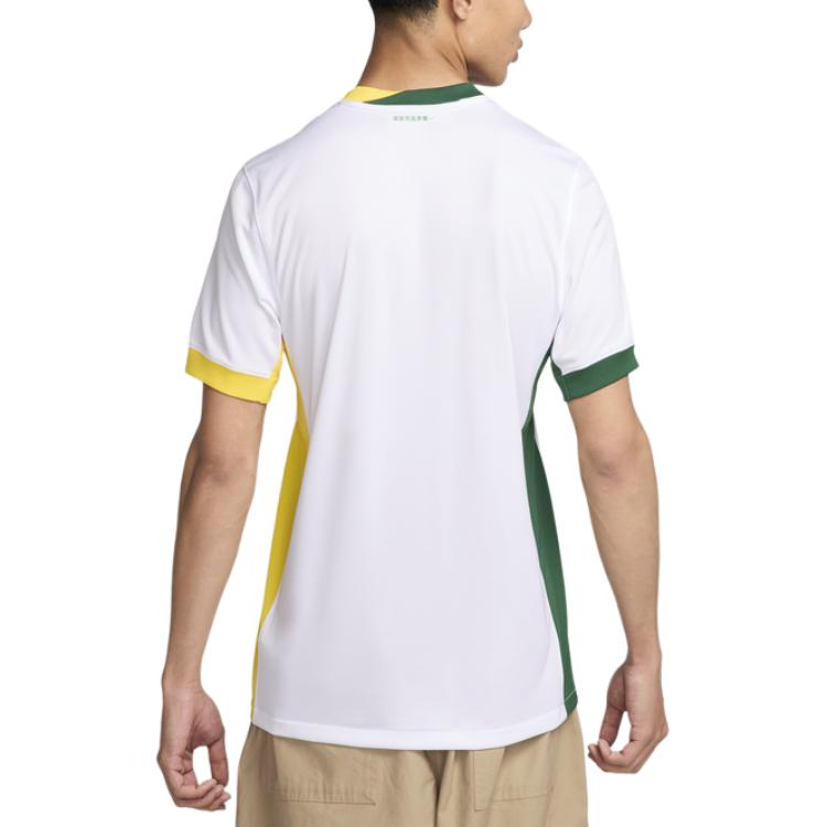 Nike Футболка Dri-Fit Soccer Jerseys Men's White/Canyon Green/Travel Yellow/Canyon Green — фото 3