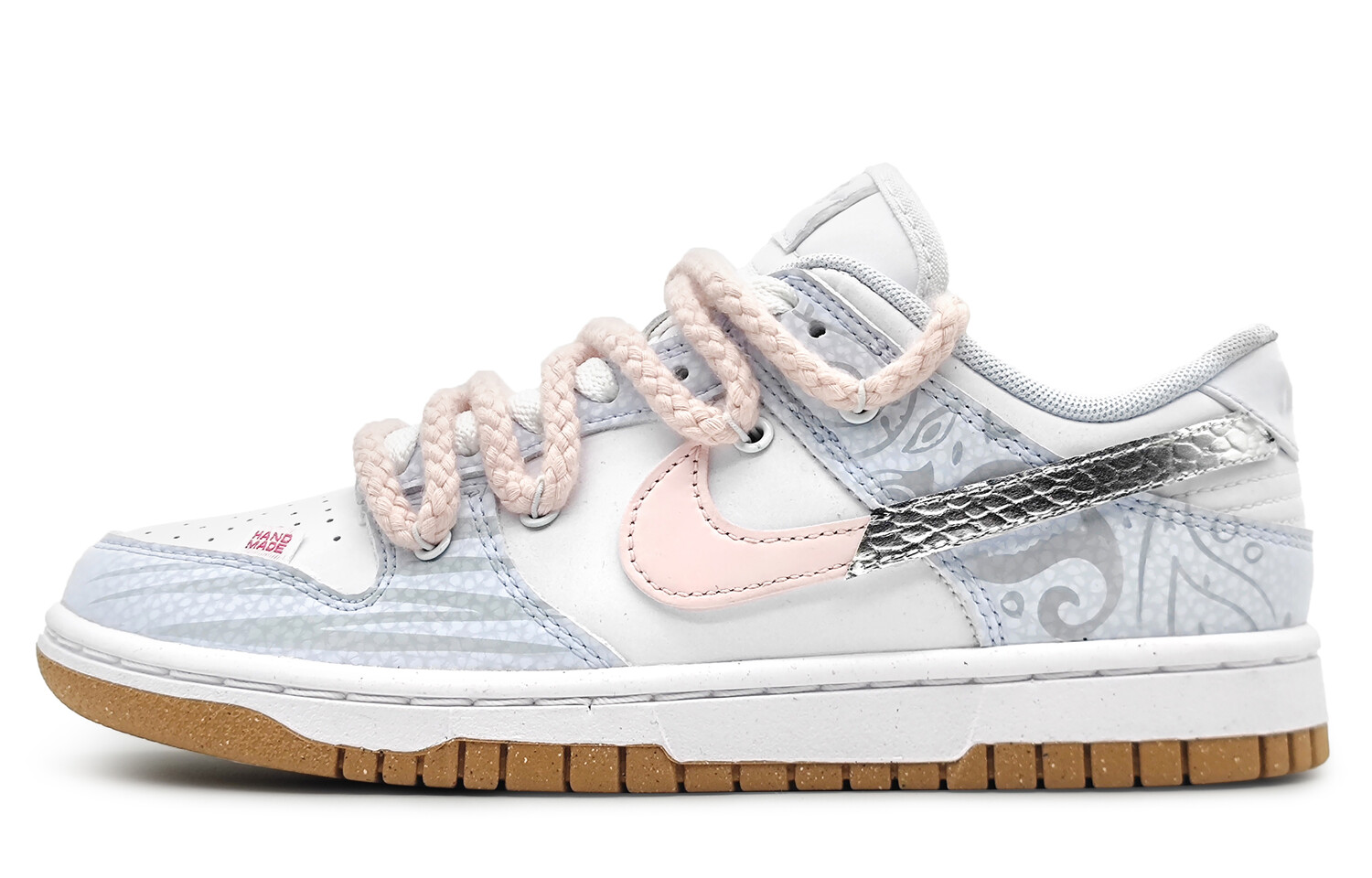 

Кроссовки Nike Dunk Skateboarding Shoes Women's Low-top Pink/white, голубой, Синий, Кроссовки Nike Dunk Skateboarding Shoes Women's Low-top Pink/white, голубой