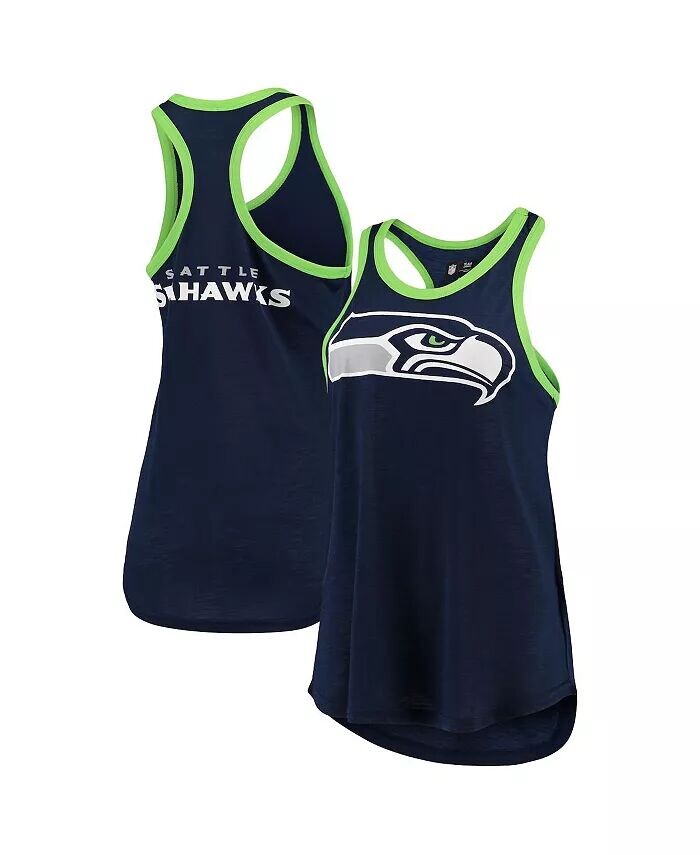 

Женская темно-синяя майка Seattle Seahawks Tater для колледжа G-Iii 4Her By Carl Banks