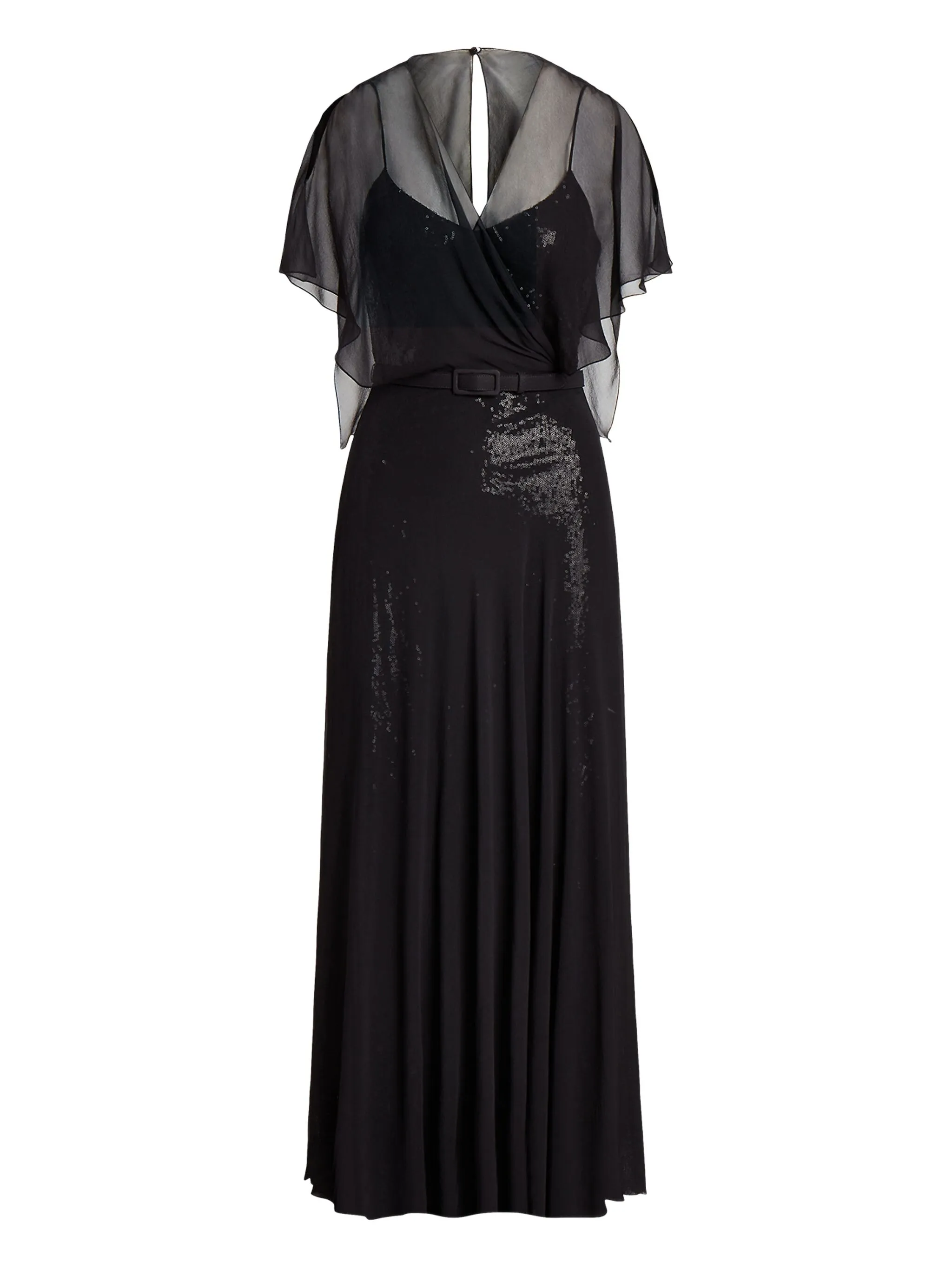 

Платье миди с поясом Ralph Lauren Collection, черный