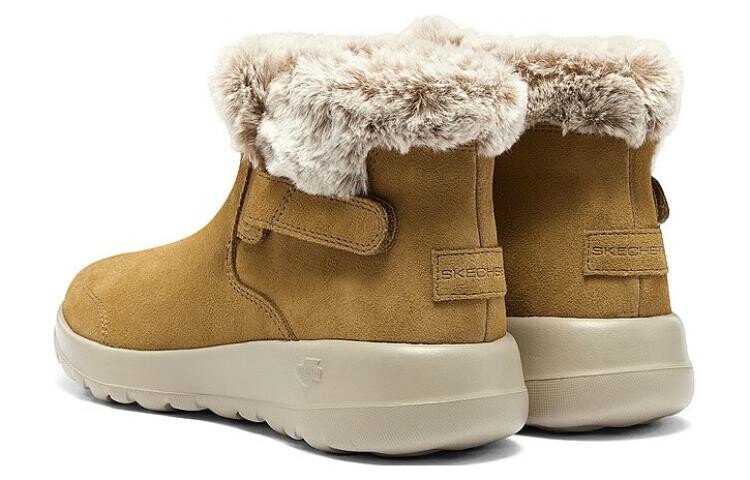 Зимние ботинки Skechers с мехом и боковой застежкой, желто-коричневый — фото 3