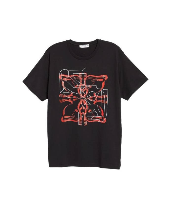 

Футболка классического кроя с логотипом S Givenchy, черный
