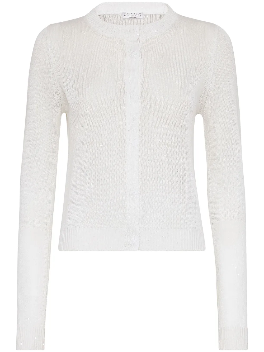 

Кардиган с потайной застежкой Brunello Cucinelli, белый