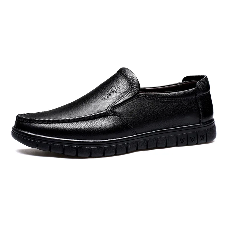 HUANAI Повседневные кожаные туфли мужские low top черные