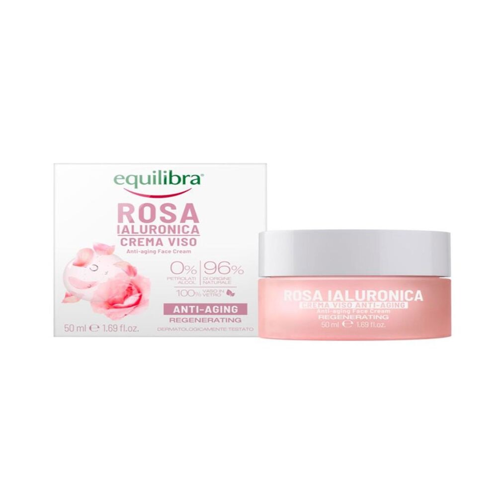 

Увлажняющий крем для ухода за лицом Crema facial rosa hialurónica Equilibra, 50 мл