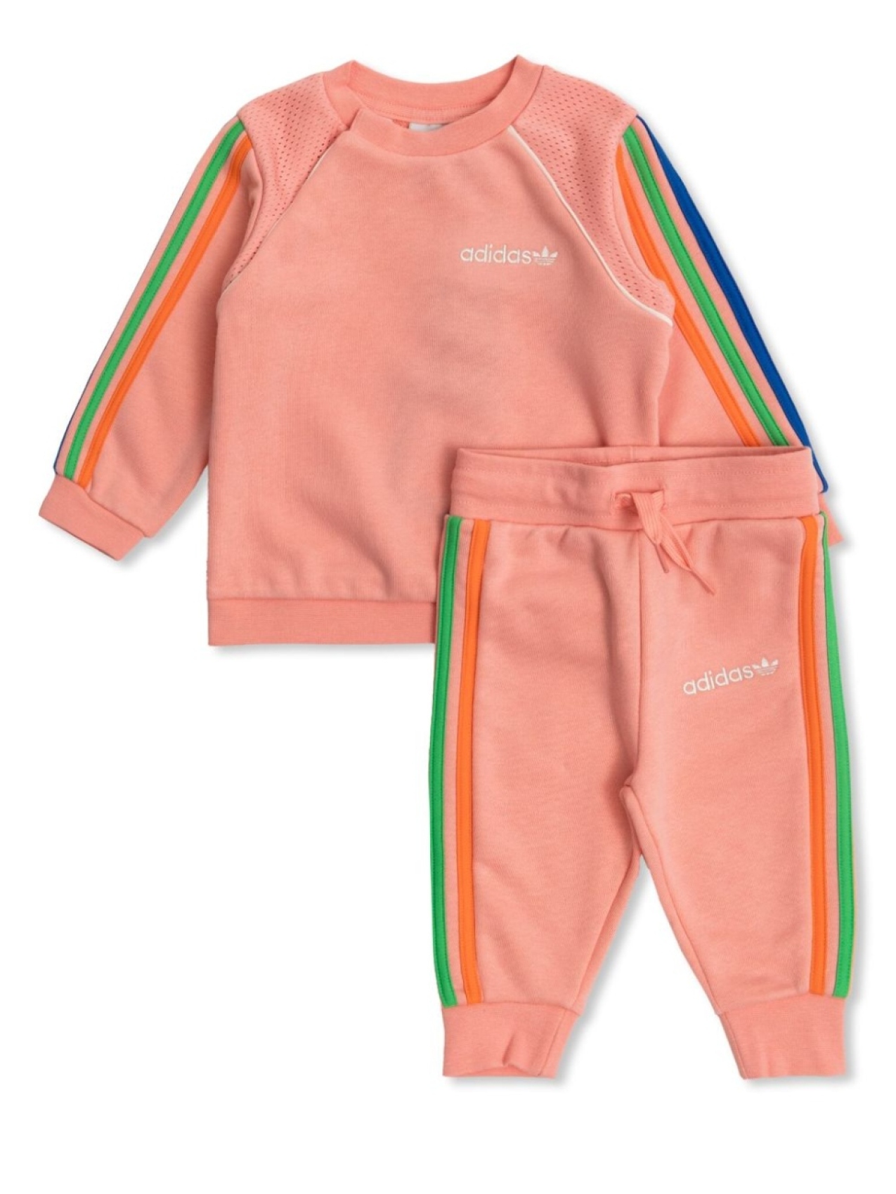 

Adidas Kids спортивный костюм с вышитым логотипом, розовый