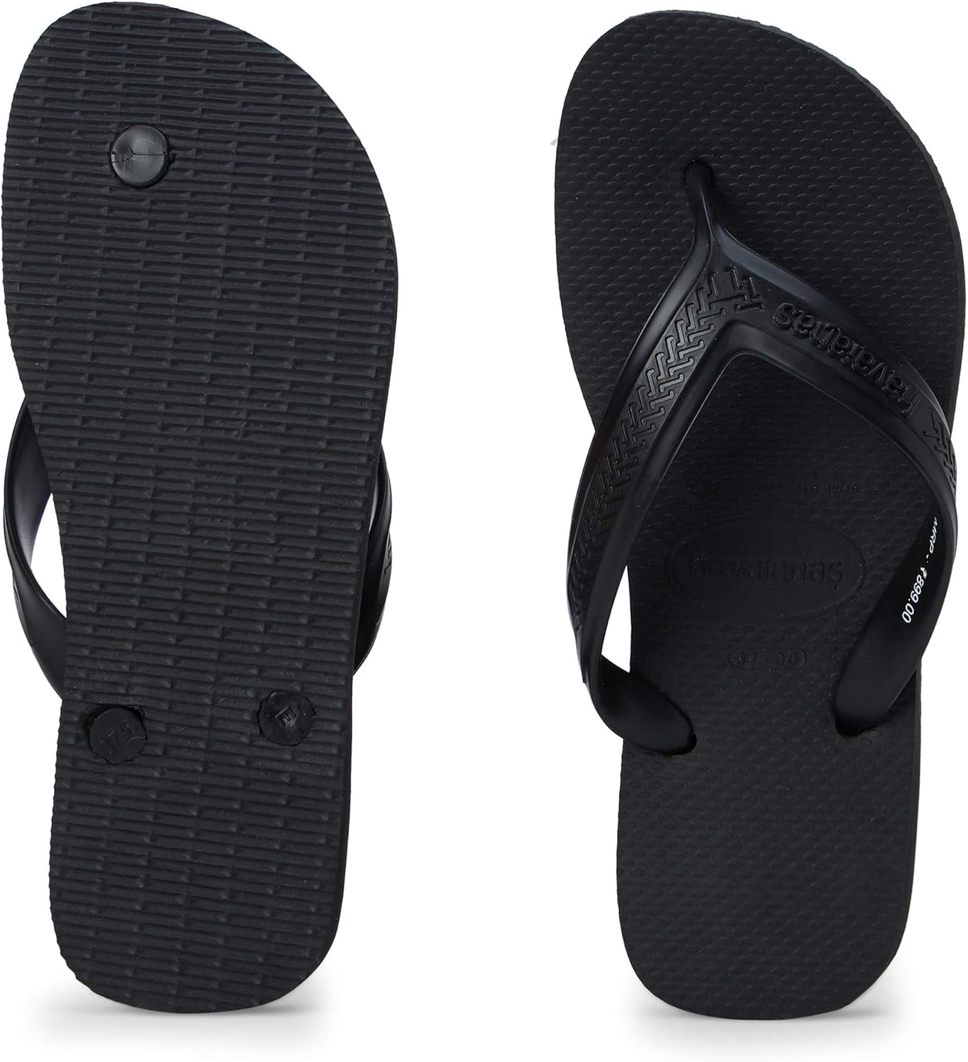 Мужские шлепанцы Havaianas Top Max, белый/черный — фото 2