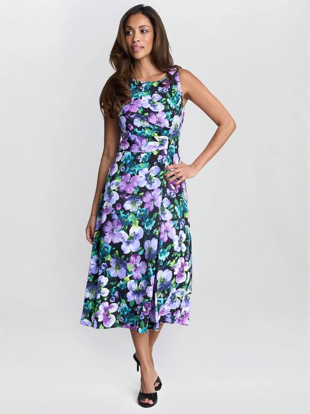 

Платье Jeselle с цветочным принтом Gina Bacconi, Black/Multi